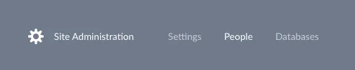 Admin menu