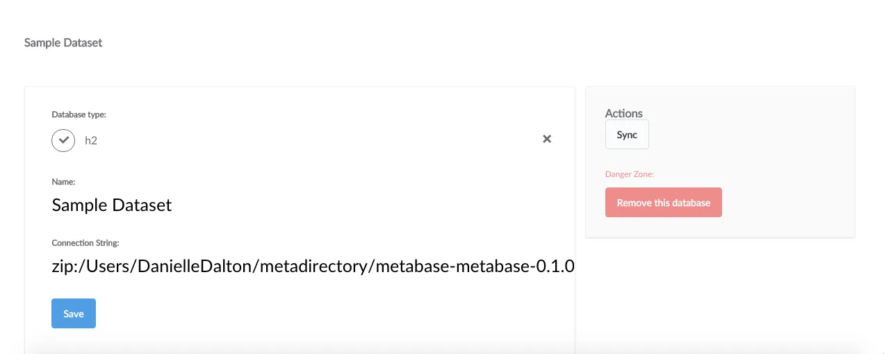 Database connection