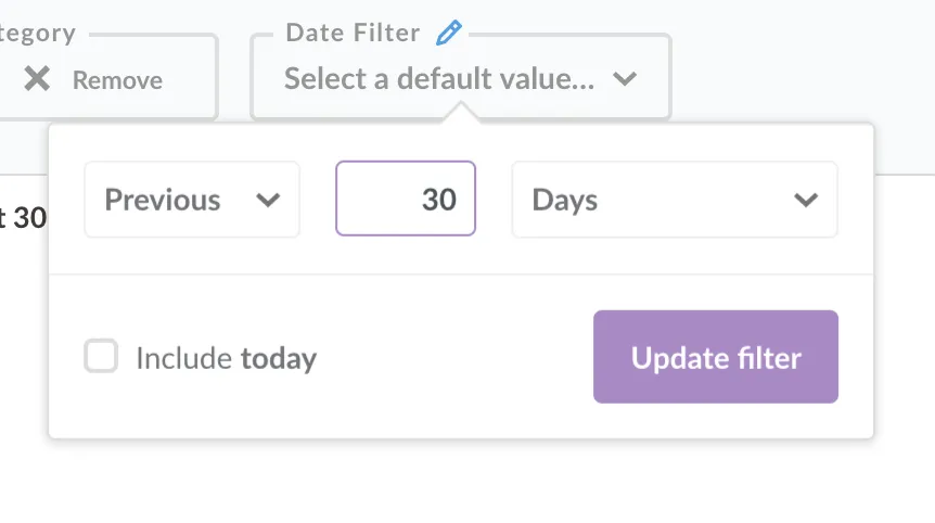 Set a default value