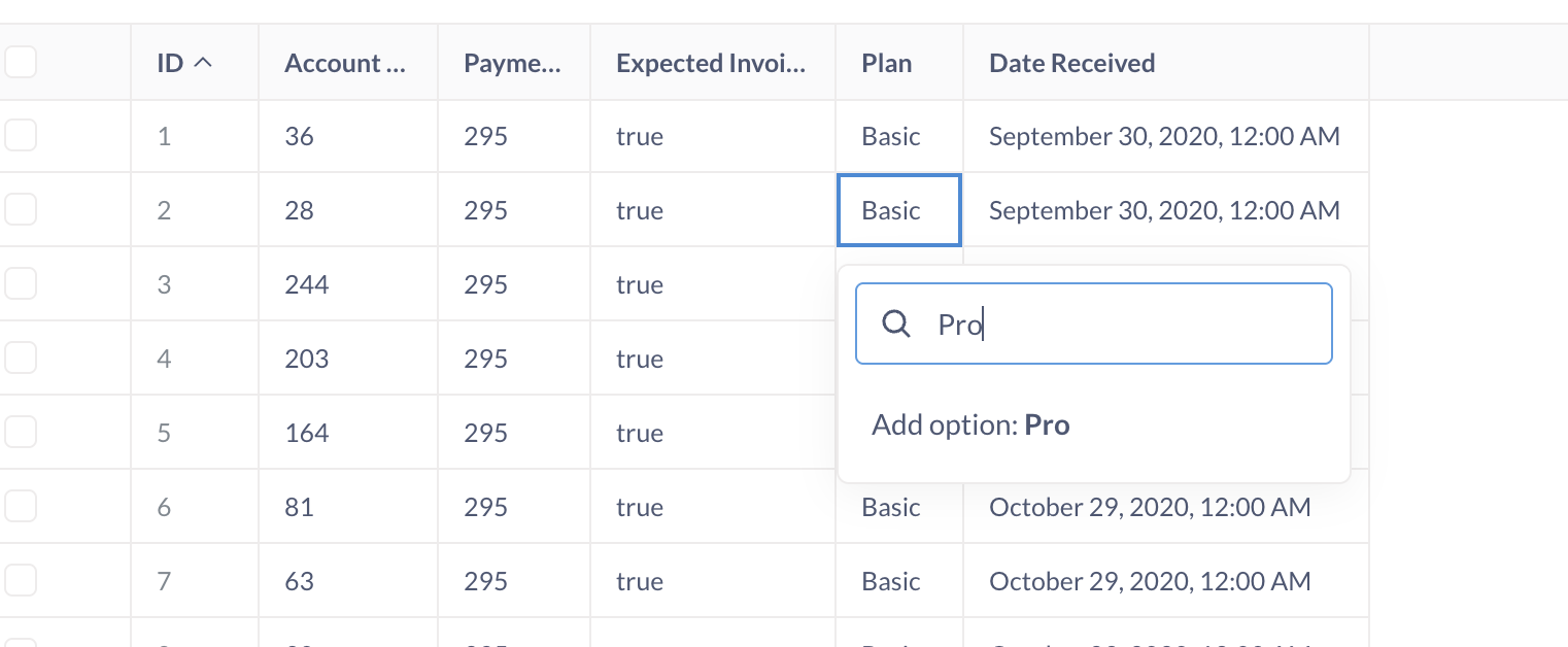 Add option